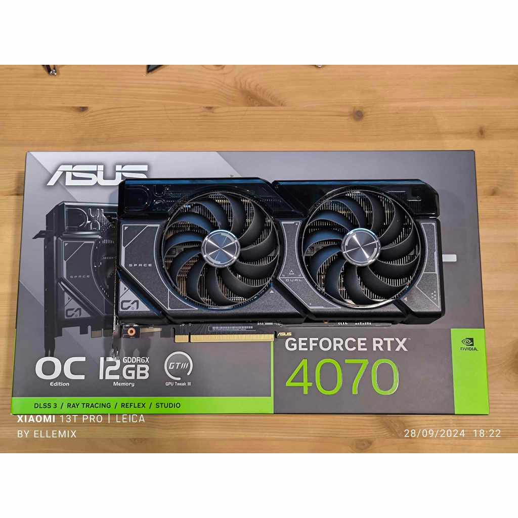 RTX 4070 - ASUS DUAL OC EDITION 12GB GDDR6X (การ์ดจอมือสอง ประกันศูนย์ไทย ใหม่สุดๆเลย)