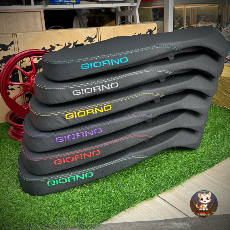 เบาะจีโอโน่/Giorno เบาะปาด2ตอน(โลโก้GIORNO)เบาะGIORNO+(2023-2024) มี6สี ให้เลือก#เบาะโลโก้GIORNO