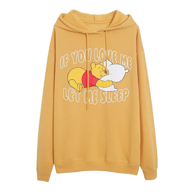 Winnie the pooh sweatshirt  Sleep pooh 🍯 เสื้อฮู้ด หมีพูห์ 🍯 งาน Disney แท้(TS384)