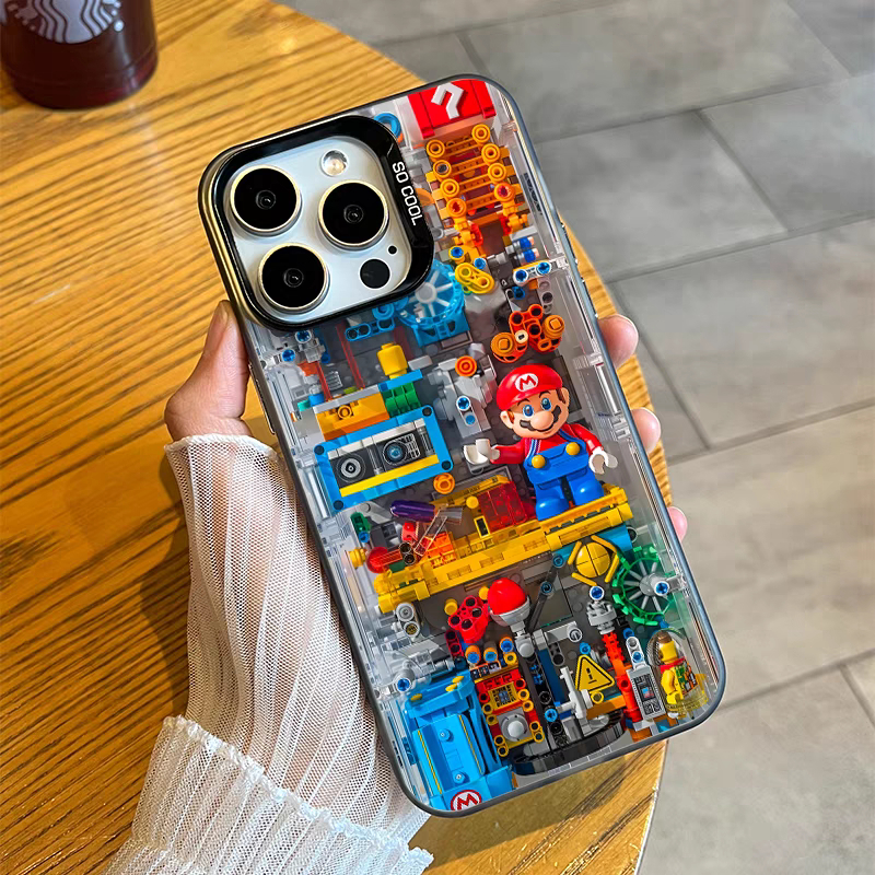 เคสแข็งคุณภาพ เคสSuper Mario เคสไอโฟน11 for IPhone 13 12 7Plus 14 15 11 Pro Max 8Plus XR XSMax เคสไอโฟน13 เคสน่ารัก