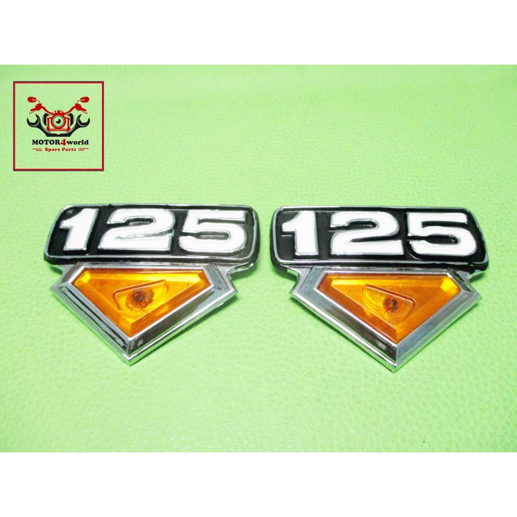 HONDA CB125 CB125S CL125 CL125S -- SIDE COVER EMBLEM LH&RH // ตราฝากระเป๋าข้าง
