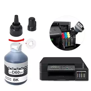 หมึกแท้/ราคาถูก/ของแท้ Brother BT-D60(BK) /BT6000BK/BT-5000C ชุด 4 สี BK, C, M, Y