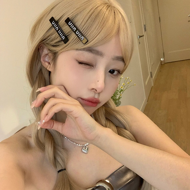 🌻พร้อมส่งจากไทย🌻G-03กิ๊บติดผมโลหะลายmin  (1ชิ้น) กิ๊บติดผมแฟชั่นสไตล์เกาหลี