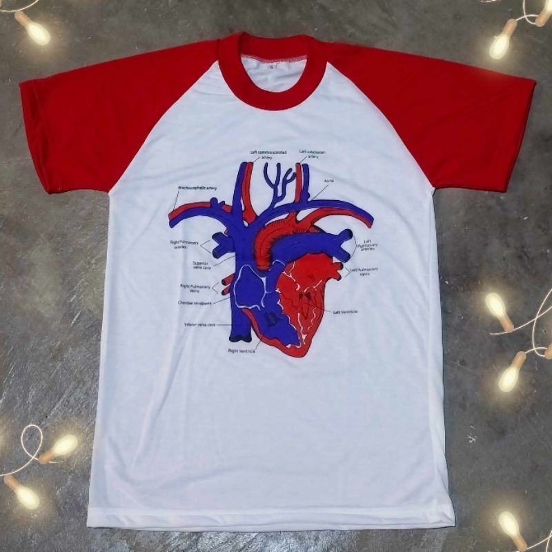 เสื้อผ้าบางแขนสโลปลายหัวใจ