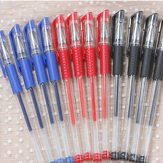 ปากกาหมึกเจล 0.5mm มี3สี ราคาต่อ1ด้าม ปากกาเจล เครื่องเขียน เขียนลื่นติดทน