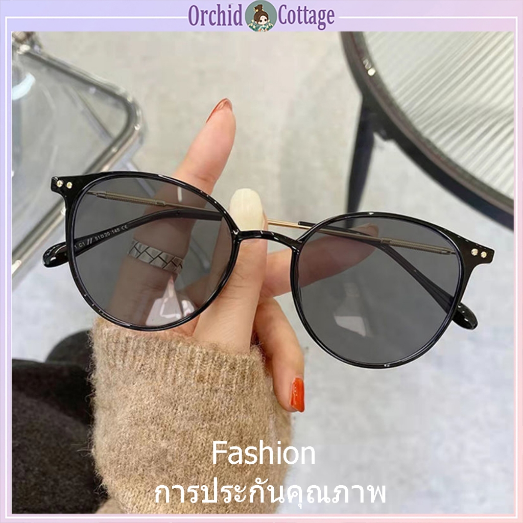 [จัดส่งจากกรุงเทพ] เทรนด์ปี 2024 ย้อนยุค บุคลิกภาพ ฟูลเฟรม ป้องกันแสงสีฟ้า แว่นสายตาสั้น กรอบทรงกลม ทันสมัย