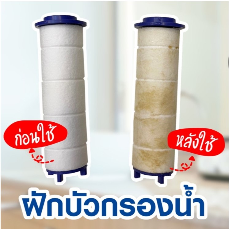 ไส้กรอง 4 ชิ้น ใส่ฝักบัว mena