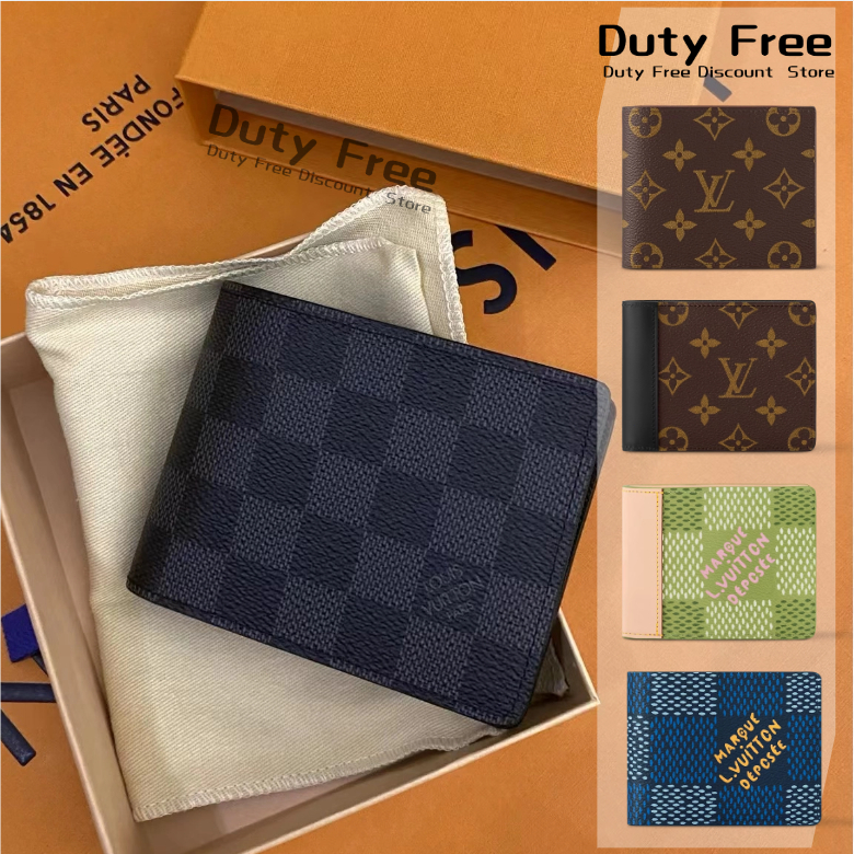 LV Louis Vuitton Men's Wallet Women's Wallet Card Holder Coin Purse กระเป๋าสตางค์ผู้ชาย