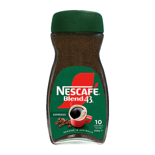 [แพ็ค x2ขวด] NESCAFE BLEND 43 ESPRESSO 250 g เนสกาแฟ เบลนด์ 43 เอสเพรสโซ คอฟฟี่ กาแฟสำเร็จรูป 250 กรัม