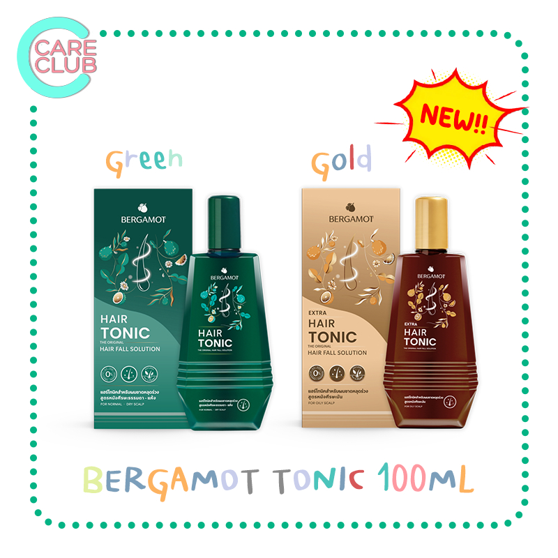 Bergamot hair tonic / Extra hair tonic 100 ml เบอร์กาม็อท แฮร์โทนิค และ เอ็กซ์ตร้า แฮร์โทนิค 100 มล. (เเพ็คเกจใหม่ )