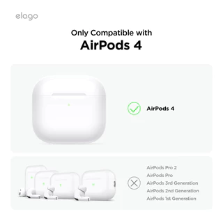 elago เคส สำหรับ AirPods 4 Silicone Hang Case วัสดุ Premium Silicone ของแท้จากตัวแทนจำหน่าย