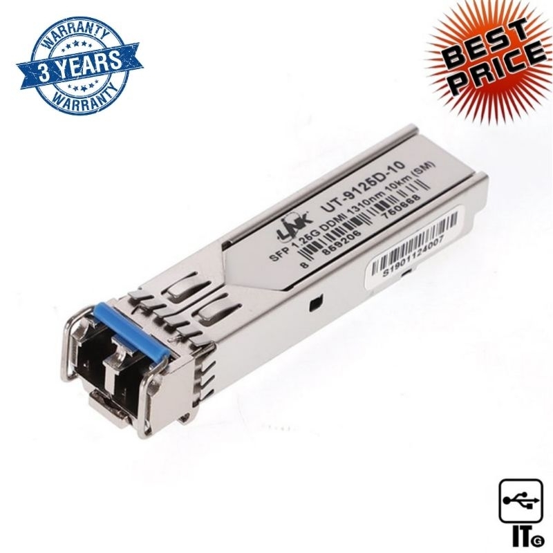 SFP MediaTRANSCEIVER MODULE LINK (UT-9125D-10) อุปกรณ์ SFP Mini-GBIC โมดูล ประกัน 3Y