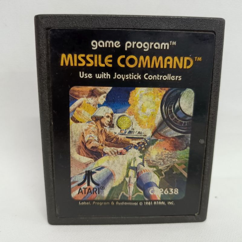 ตลับเกม Atari และ Atari2600 เกม Missile Command แนวยิงระเบิดทำลายล้าง