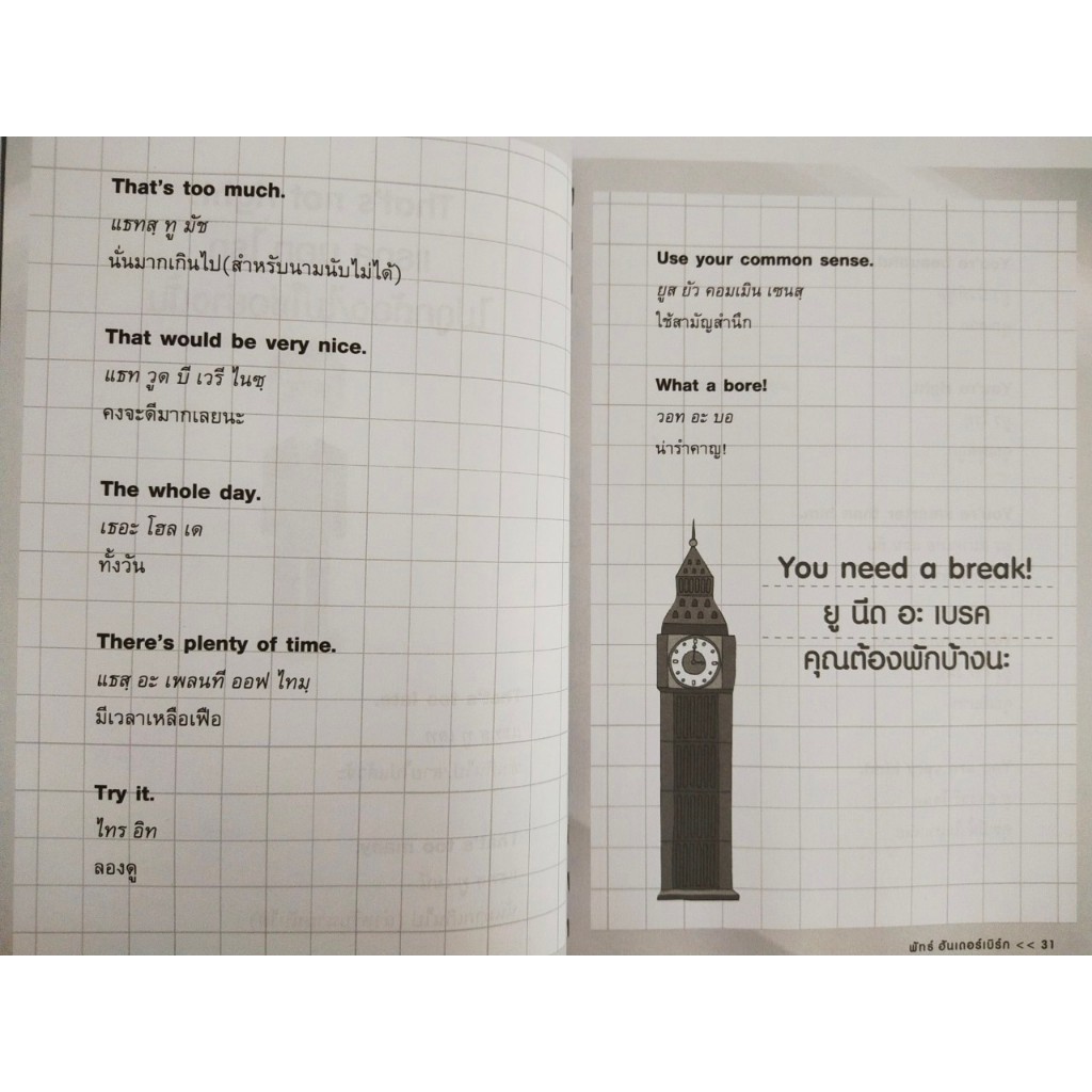 หนังสือ เสริมการเรียนรู้ภาษาอังกฤษ : 1,009 สำนวน อังกฤษทันสมัย สปีคได้เท่ๆ คมๆ ราคา ถูกที่สุด ดีลบีเคเค แกลเลอรีภาพที่ 7