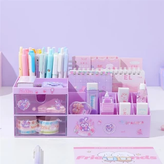 ฟรีสติ๊กเกอร์ กล่องใส่ของ กล่องพลาสติก กล่องเครื่องสำอาง มีลิ้นชัก 2ชั้น กล่องเก็บของอเนกประสงค์