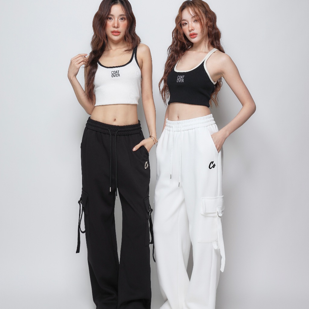 CO0851 กางเกงวอร์มทรงคาร์โก้ Lady Pents Clothing