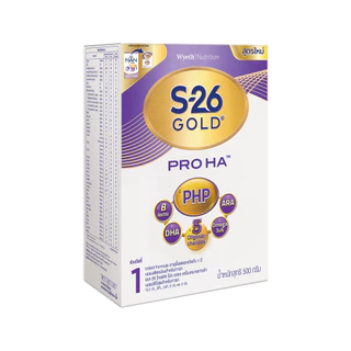 S-26 Gold Pro HA 1 500g 1 Box นมผงเอส-26 โกลด์โปร เอชเอ 1 ขนาด 500 กรัม จำนวน 1 กล่อง