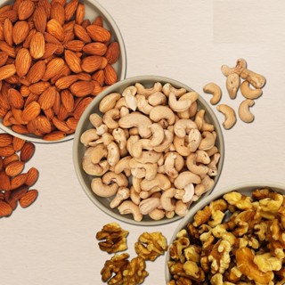 ถั่วรวมพรีเมียม4อย่าง 1กก. 500ก. 250ก. เม็ดมะม่วงหิมพานต์, ว…