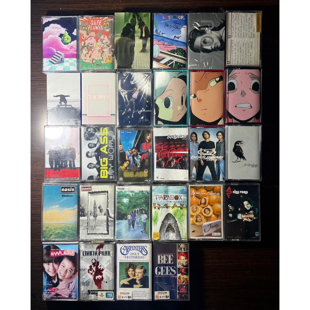 เทปเพลงไทยสากล เทปคาสเซ็ท cassette tape: Adoy, The 1975, Safeplanet, Dept, Silly fools, Pause, Bodys