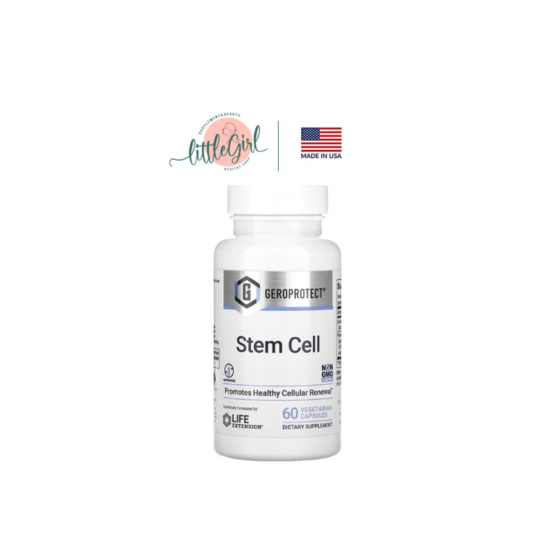 (พร้อมส่ง) สเต็มเซลล์ Life Extension Geroprotect Stem Cell 60 Vegetarian Capsules