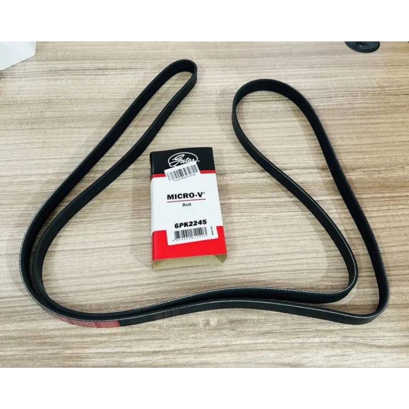 Gates สายพานหน้าเครื่อง 6PK2245 รุ่นรถ NISSAN X-Trail T30,QR20,Teana 2.0 J31 ปี2004,TOYOTA CROWN 4.0 1UZ