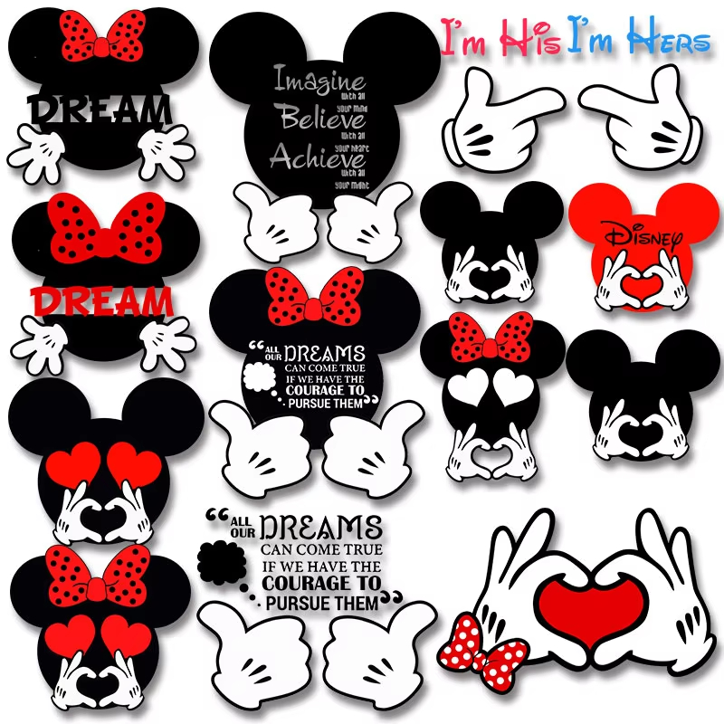 ตัวรีดติดผ้า (159) F.250 ลายการ์ตูนมิ้กกี้  มินนี่  รีดง่ายรีดติดทุกผ้า