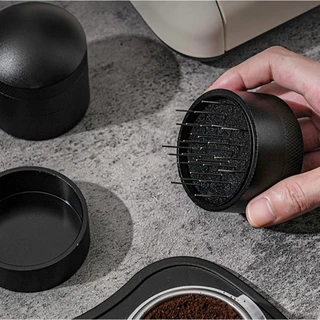 จัดส่งทันที | แทมเปอร์เข็ม เกลี่ยผงกาแฟ 51/58mm ช่วยให้ผงกาแฟกระจายตัวทั่ว ไม่เป็นก้อน