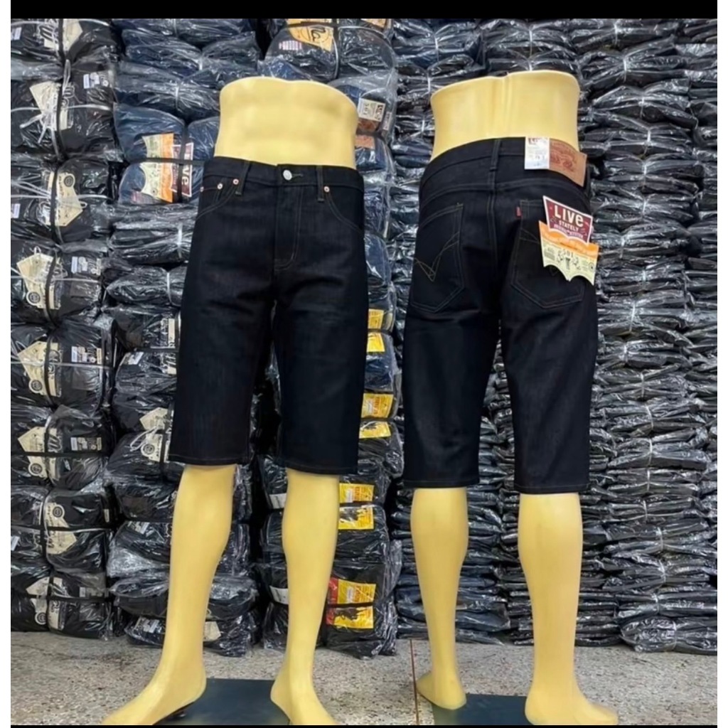 กางเกงยีนส์ขาสั้นสีมิทไนท์ผู้ชายเเบบซิปรหัส703มีไซส์28-46(ใส่ไม่ได้ส่งเปลี่ยนได้ค่ะ)