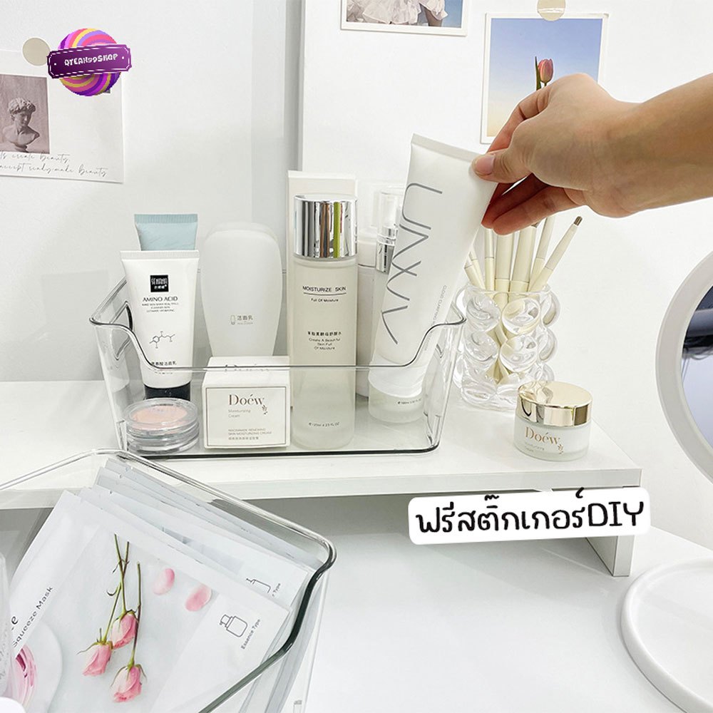 ฟรีสติ๊กเกอร์ กล่องใส่ของพลาสติกใส กล่องเก็บของในตู้เย็น กล่องใส่ของอเนกประสงค์ งานคุณภาพ มีหูจับ