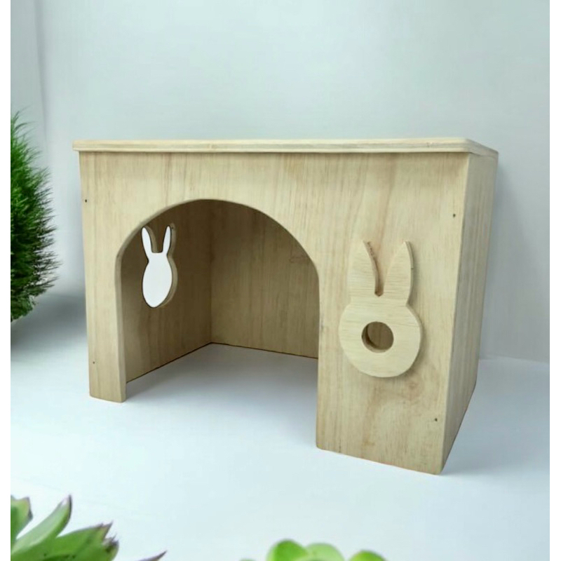 บ้านกระต่าย Minimal บ้านไม้มินิมอล ขนาด 21 x 31 x 23 ซม.