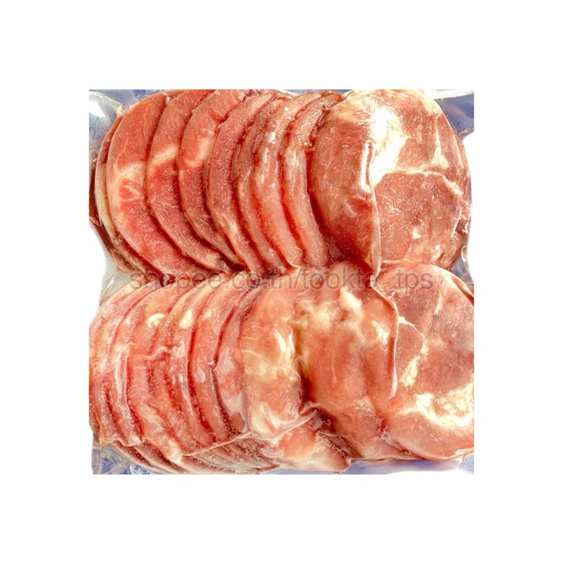 หมูชาบูกลม 600 g.เมนู หมูกระทะ ปิ้งย่าง ชาบู สุกึ้