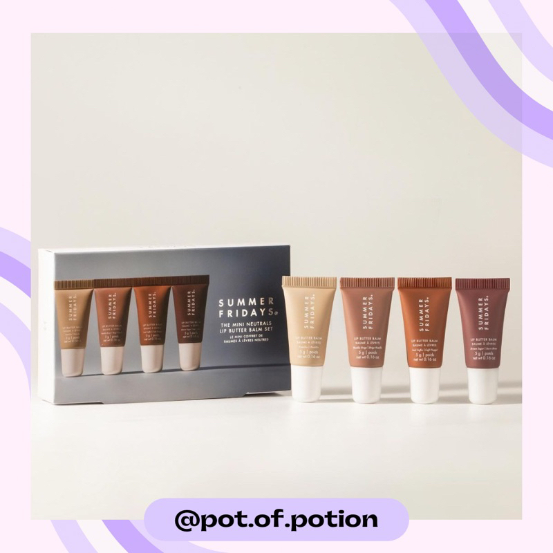 พร้อมส่ง Summer Fridays — The Mini Lip Butter Balm Set *limited edition