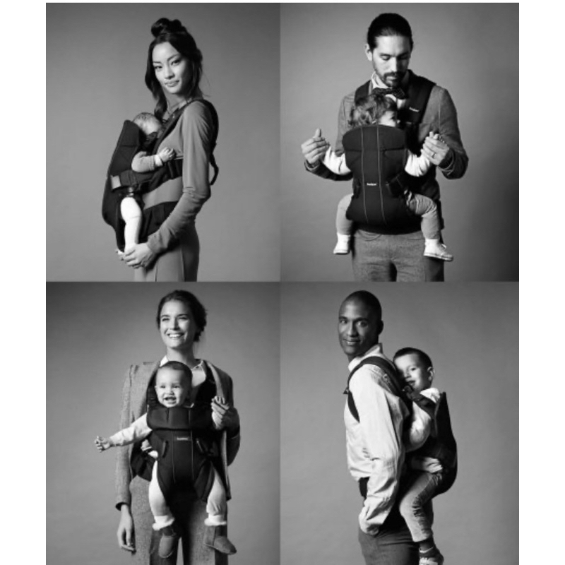 เป้อุ้มเด็ก BABY BJORN Baby Carrier One - Black, Cotton Mix รุ่น ONE มือ2 สียีน