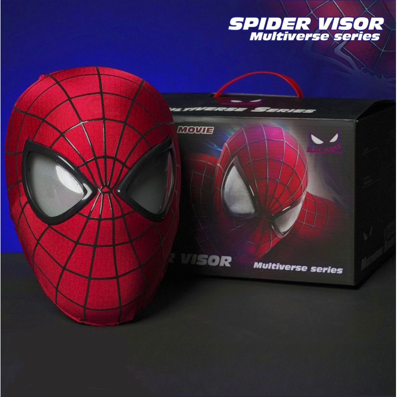 💯พร้อมส่ง🇹🇭 หมวกSpider man หมวกสไปร์ทเดอร์แมน กระพริบตาได้ มีไฟ งาน1:1