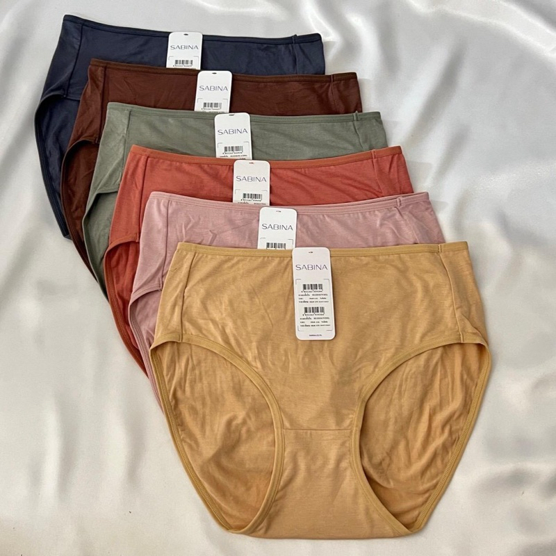 Sabina เบสิค กางเกงชั้นในทรงเอวกลาง ผ้า Viscose นุ่มๆเย็นๆ รหัส HUZ23019