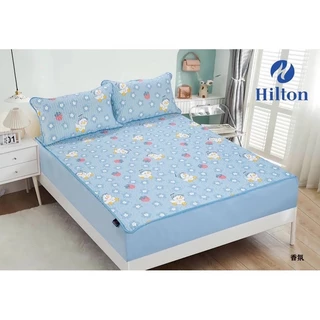 ผ้าปูที่นอนยางพารา Cool ❄️ [ Hilton ] รัดมุม360 องศา ลายการ์ตูน ผ้านุ่มลื่น เกรดพรีเมี่ยม ผ้าปูที่นอนเย็น