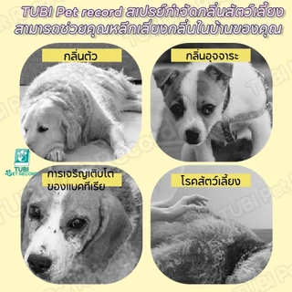 TUBI ดับกลิ่นอึฉี่สัตว์เลี้ยง สุนัขและแมว ระงับกลิ่นกาย สัตว์เลี้ยงกำจัดกลิ่น ปกป้องสุขภาพ