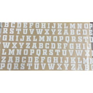 Abc*สติ๊กเกอร์ตัวอักษรภาษาอังกฤษ A-Z ตัวรีดอักษรภาษาอังกฤษ ส…