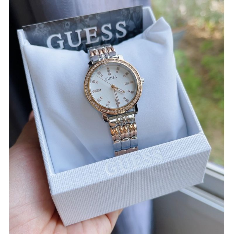 🌻เรียบหรูดูดี ✨ นาฬิกา Guess GW0612L3 HAYLEY 2-TONE