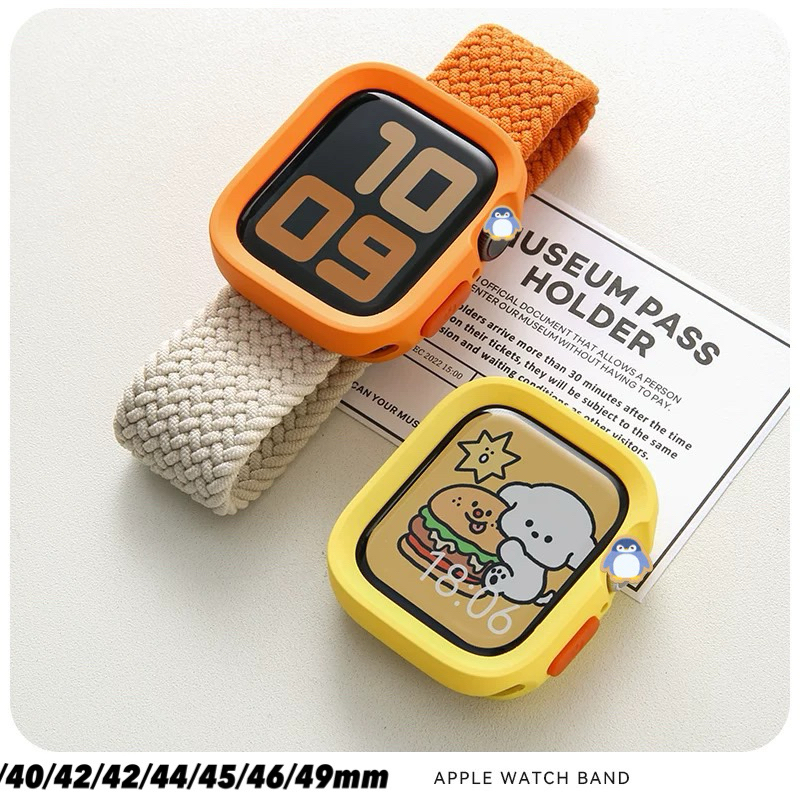 เคส Armor แบบนิ่ม สไตล์มินิมอล สําหรับ Apple watch series 11 10 9 8 Ultra 7 6 SE 5 4 3 2 1  40/41/44/45/46mm เคสซิลิโคน