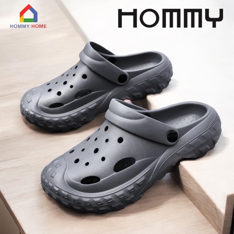 【เปิดตัวรุ่นใหม่ 2025】HOMMY รองเท้า (ชาย-หญิง) แฟชั่น รองเท้าหัวโต มีสายรัด  พื้นนุ่ม (SH-3)