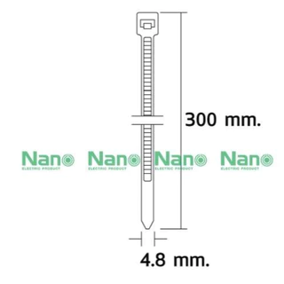เคเบิ้ลไทร์ Cable tie NANO สีขาว เคเบิลไทร์ สีดำ 6 นิ้ว 8นิ้ว 10นิ้ว 12 นิ้ว