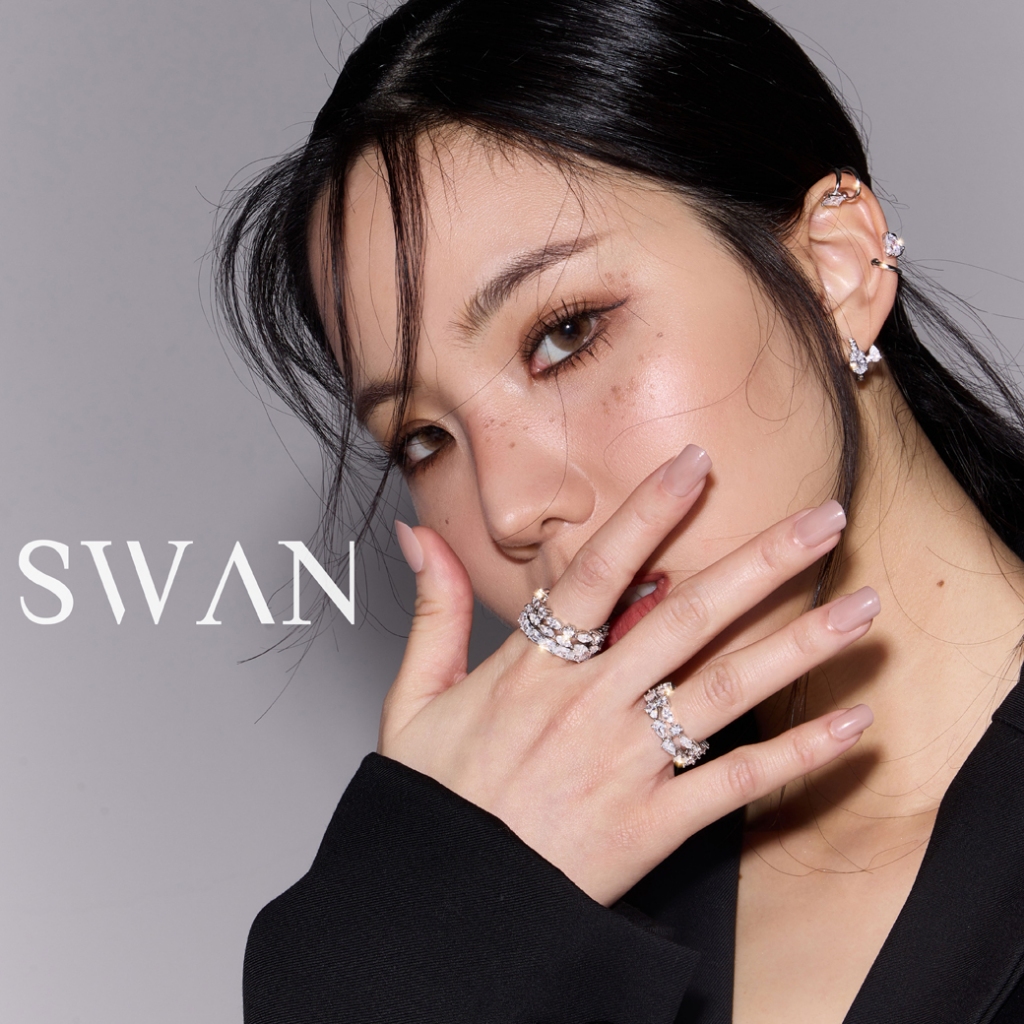 SWAN خاتم فضة Eternity MQ Dot بزركون — صورة 3
