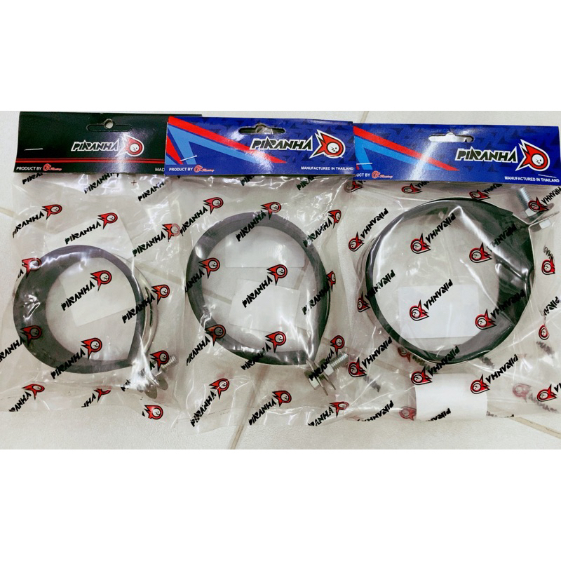 หูรัดปลายท่อ  PIRANYA สแตนเลสหนา 3“  3.5”  4“  4.5”