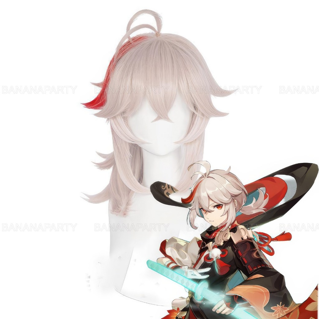 วิกผม wig cosplay anime Genshin Impact Kaedehara Kazuha ทรงสวยพร้อมส่งในไทย วิกสี การ์ตูน เกมส์