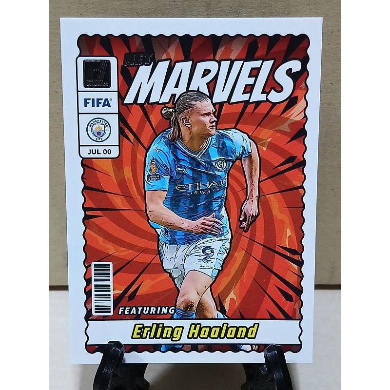 Erling Haaland 2023-24 Donruss FIFA NET MARVELS INSERT Card #11 MANCHESTER CITY