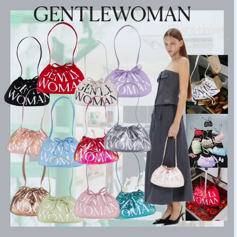 แท้100% พร้อมส่ง Gentlewoman Dumpling Bag กระเป๋าเกี๊ยว drawstring bag Crossbody กระเป๋าผ้า gentlewomen กระเป๋า