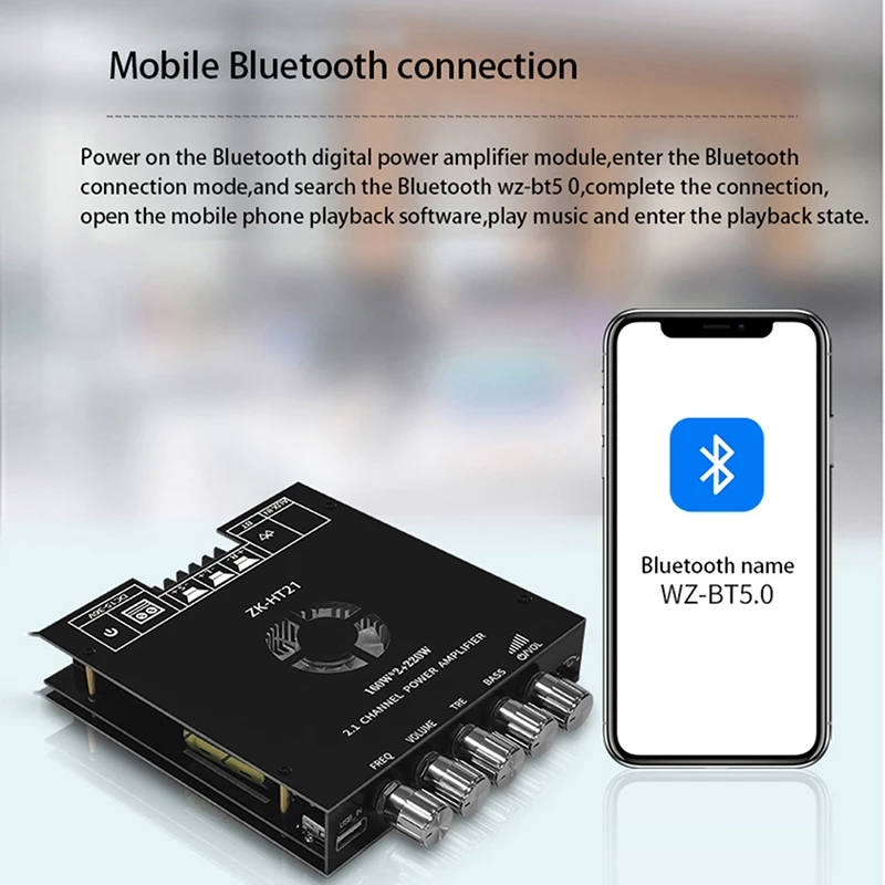 2024/ZK HT21 /zk ht21 3G แท้ บลูทูธ 5.0 แอมจิ๋วบลูทูธ 12v แอมป์ zk ht21 แอมป์จิ๋วแรงๆ แอมป์ht21 เพลท