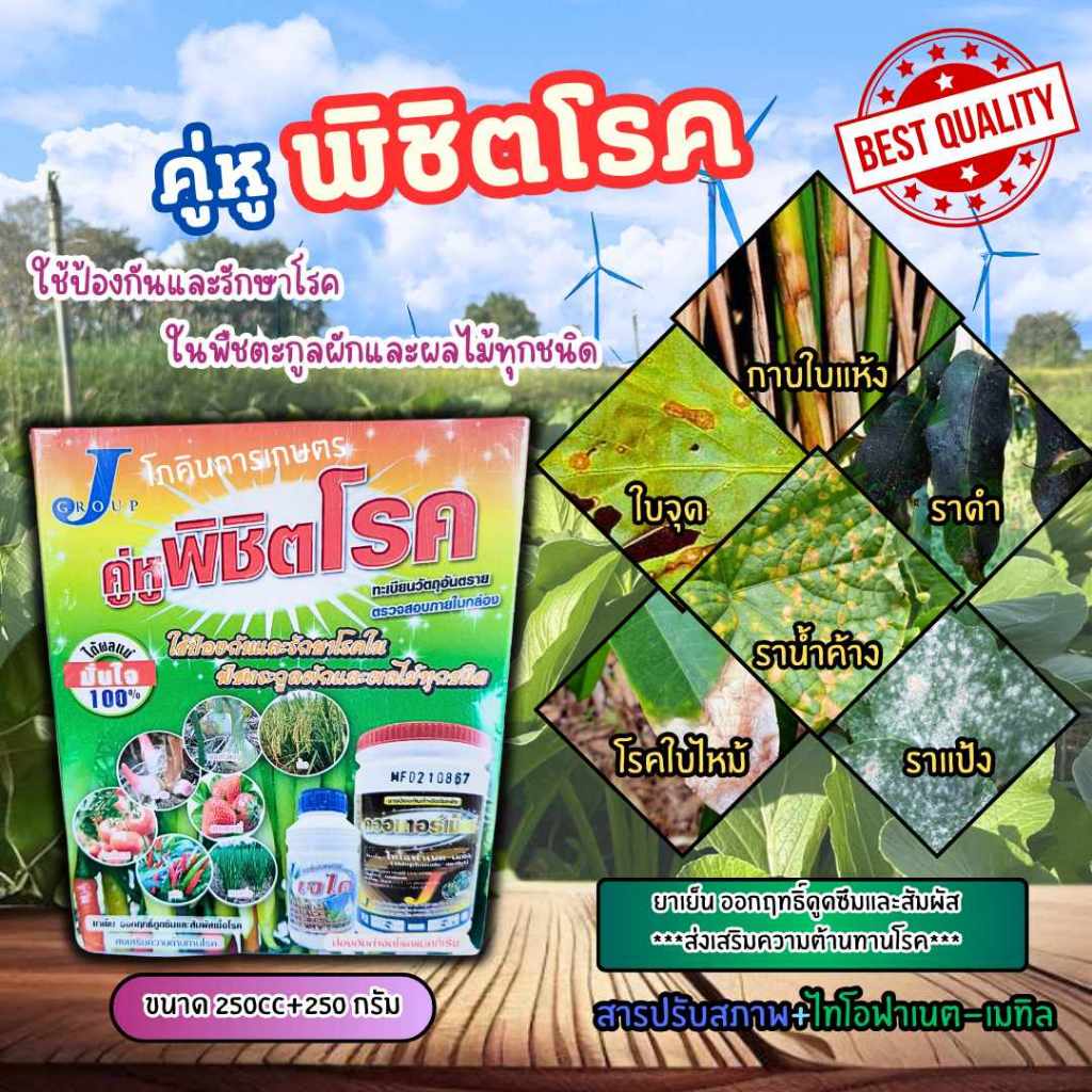 สารป้องกันกำจัดโรคพืช คู่หูพิชิตโรค (JGroup)