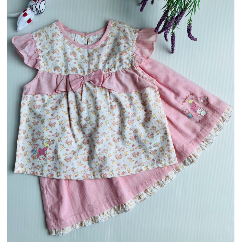 พร้อมส่ง ชุดเด็ก แบรนด์ sanrio ของแท้ เด็กผู้หญิง